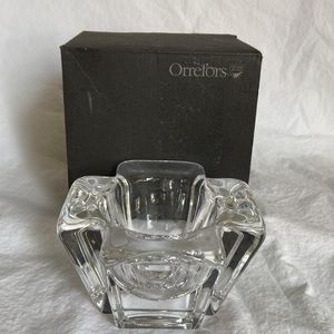 Orrefors Max Votive Candle Holder with Box & Insert
